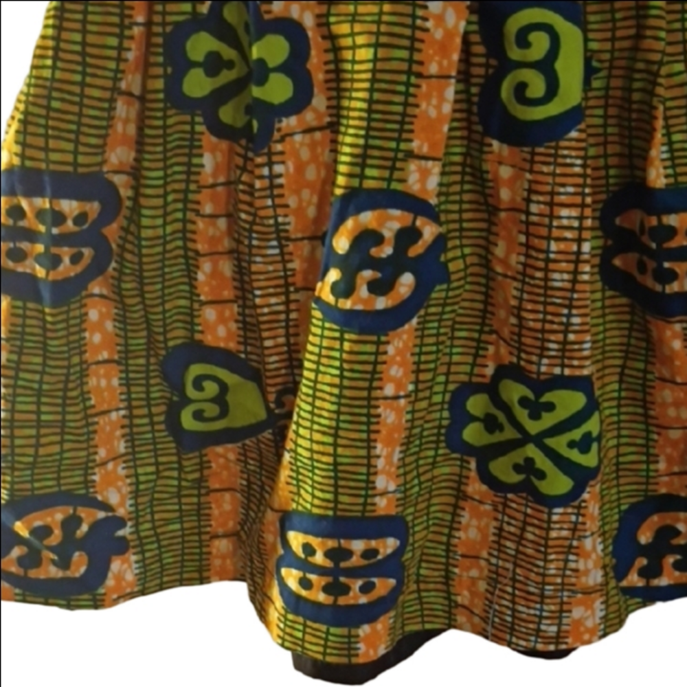 Zachary's Smile  Dress in Green and Blue. Size 8. Art To Wear. - Picture 3 of 12